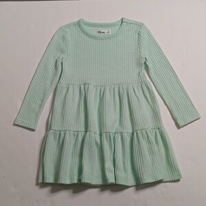 Long Sleeve Waffle Tiered Dress